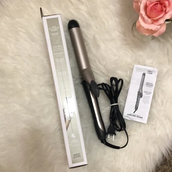 CONAIR • InfinitiPro Be the Pro Tourmaline Ceramic Curling Iron Gold & Black - Picture 10 of 16